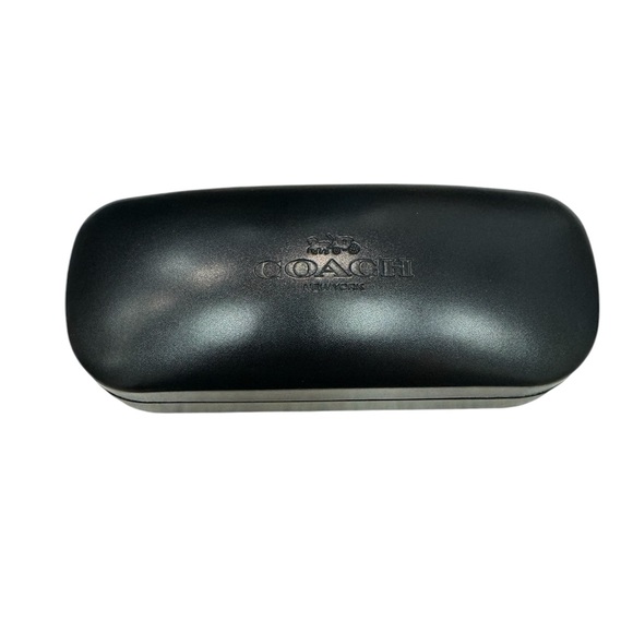 COACH hardside glasses case in black brand new with a cleaning cloth. - Picture 2 of 2